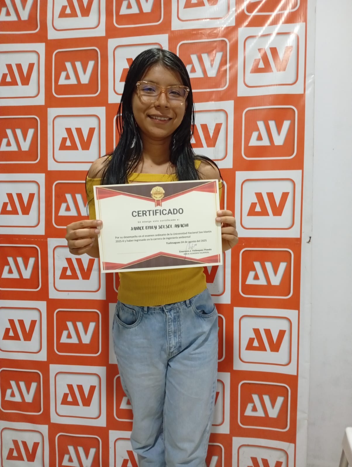 Primer puesto Ing. Ambiental